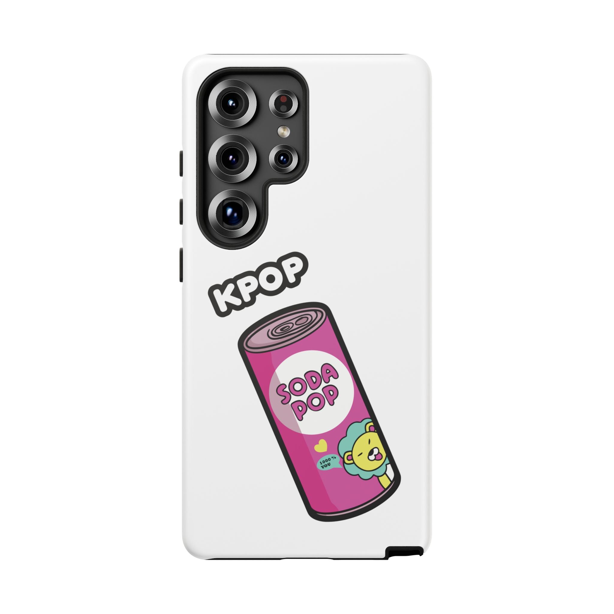 KPOP Style Soda Pop White Smartphone Tough Cases