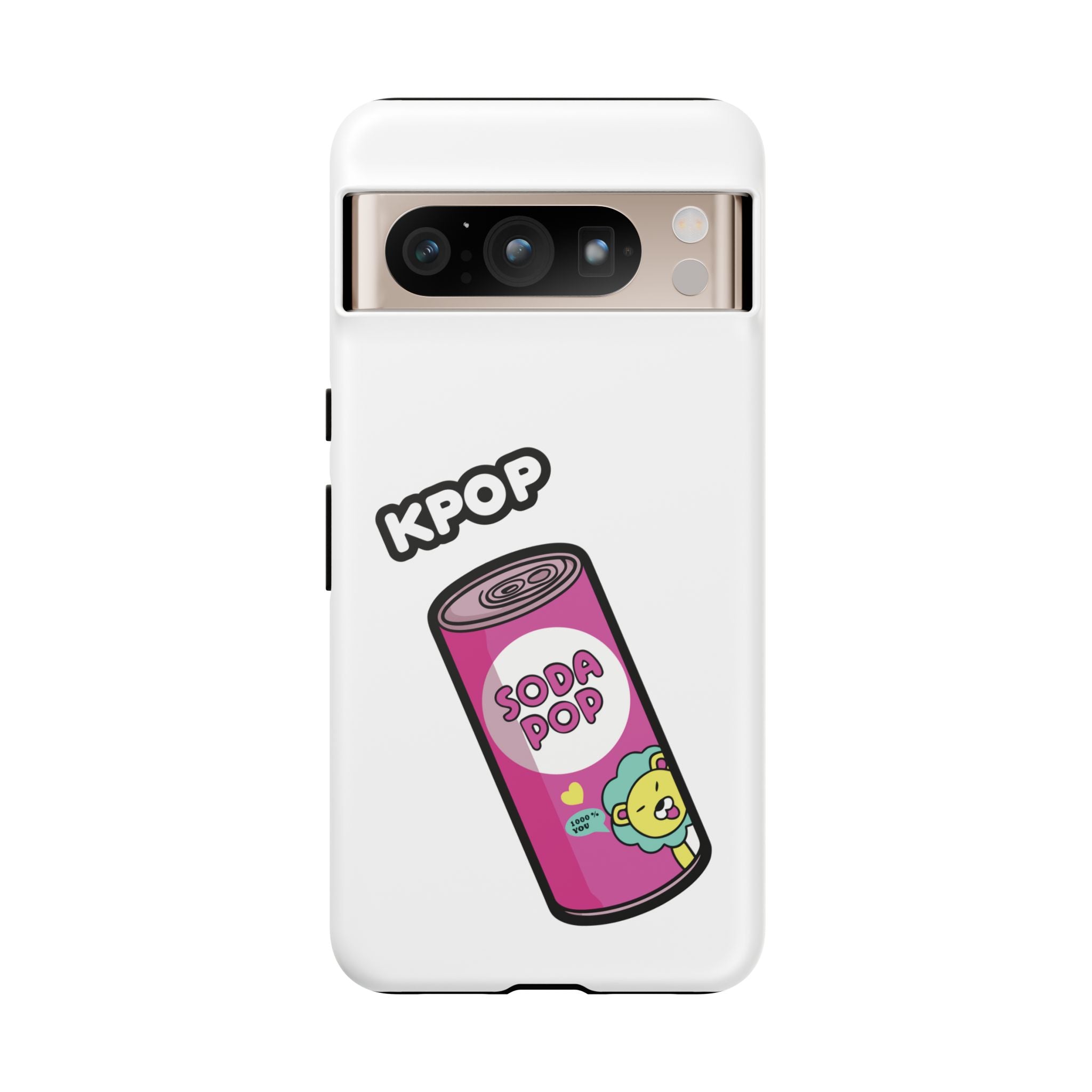 KPOP Style Soda Pop White Smartphone Tough Cases
