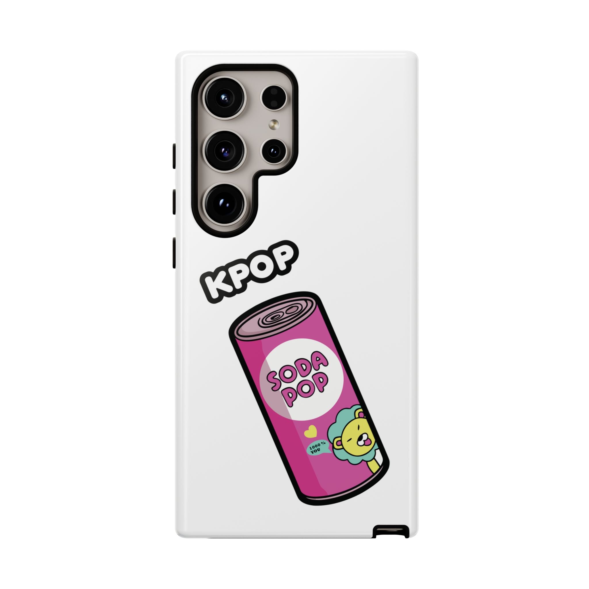 KPOP Style Soda Pop White Smartphone Tough Cases