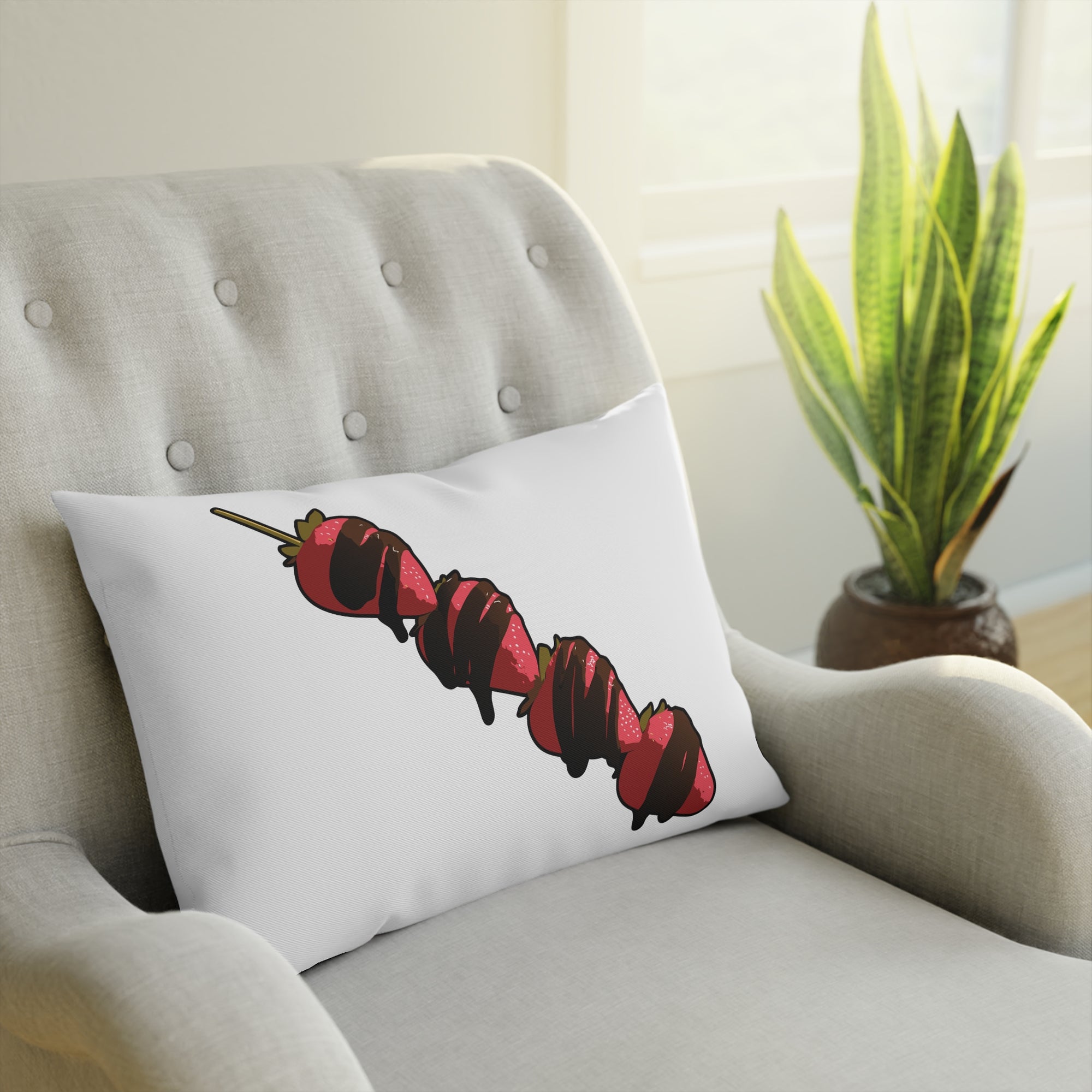 Fruchtspieß / Fruit Skewer Style Cushion / Kissen