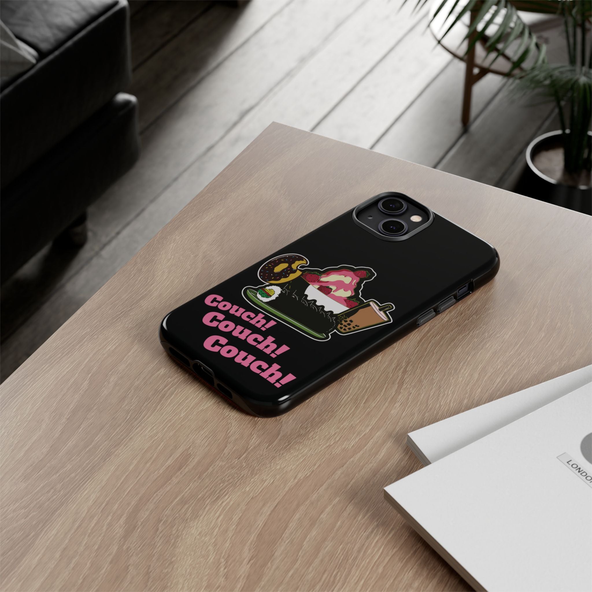 KPOP Style Black Couch Couch Couch Smartphone Tough Cases