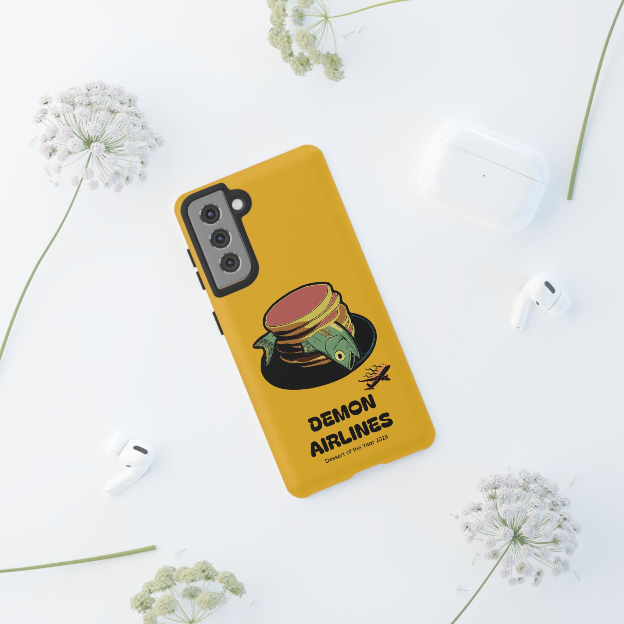 KPOP Style Fish Pancakes Yellow Smartphone Tough Cases