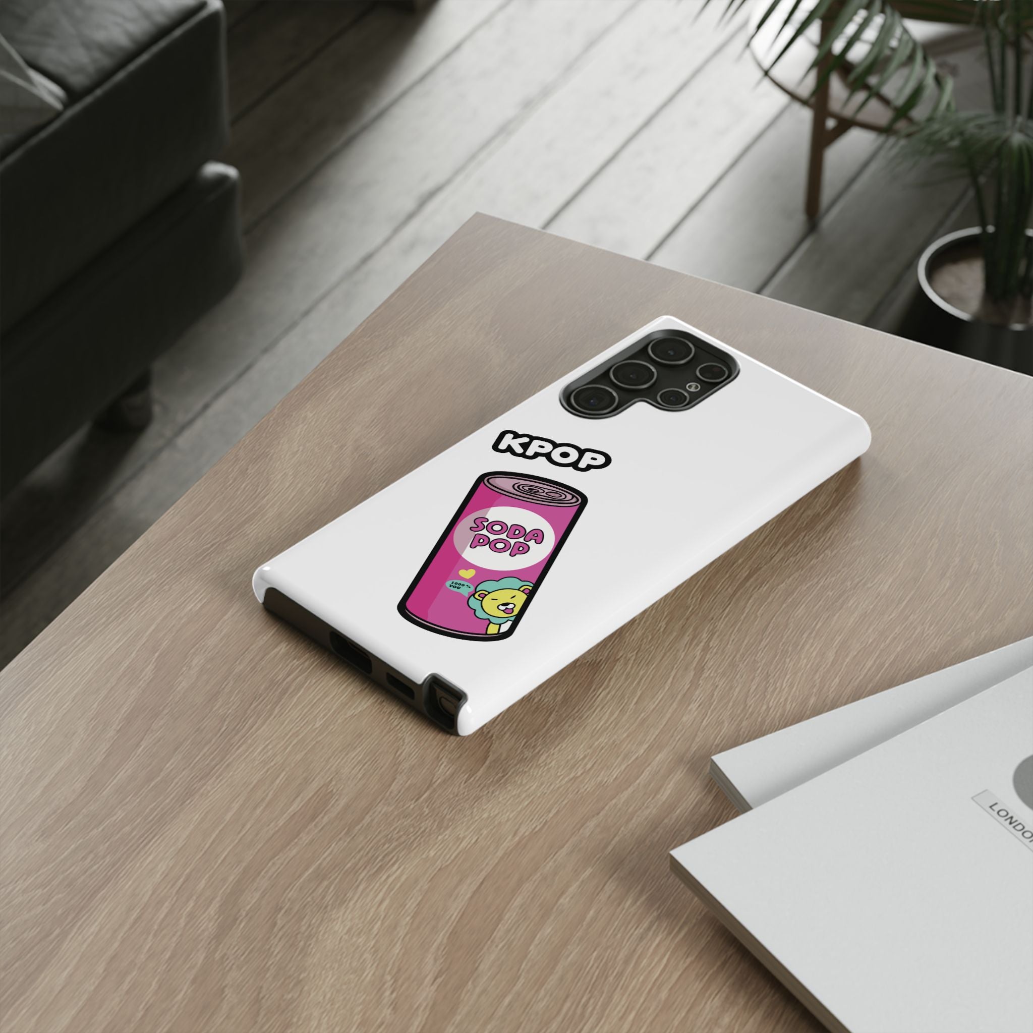 KPOP Style Soda Pop White Smartphone Tough Cases