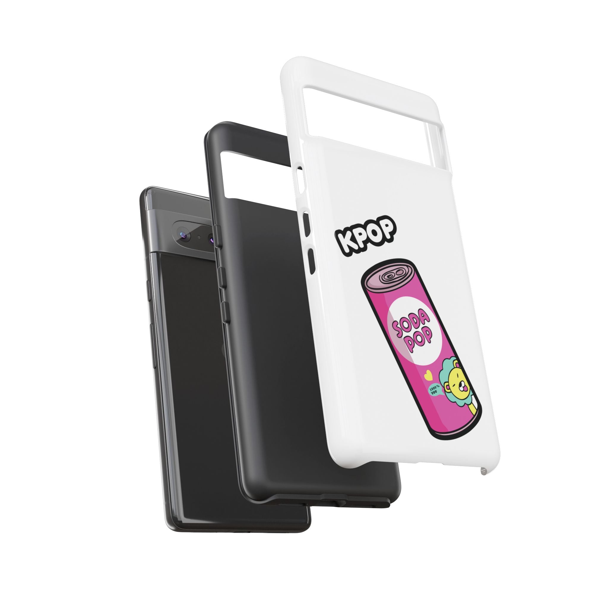 KPOP Style Soda Pop White Smartphone Tough Cases