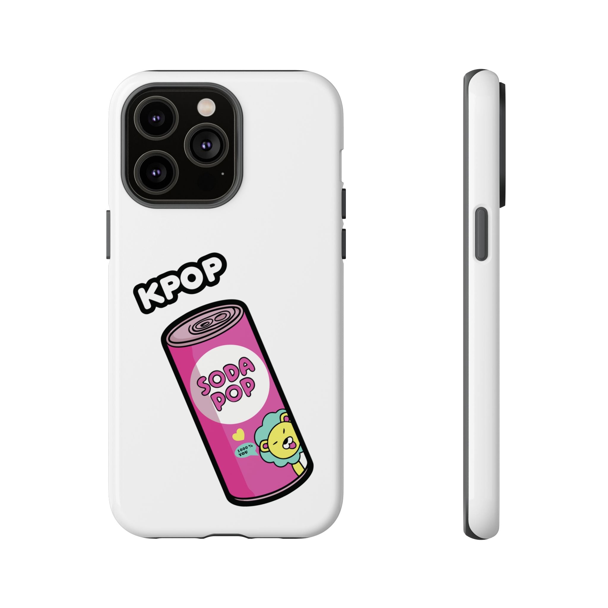 KPOP Style Soda Pop White Smartphone Tough Cases