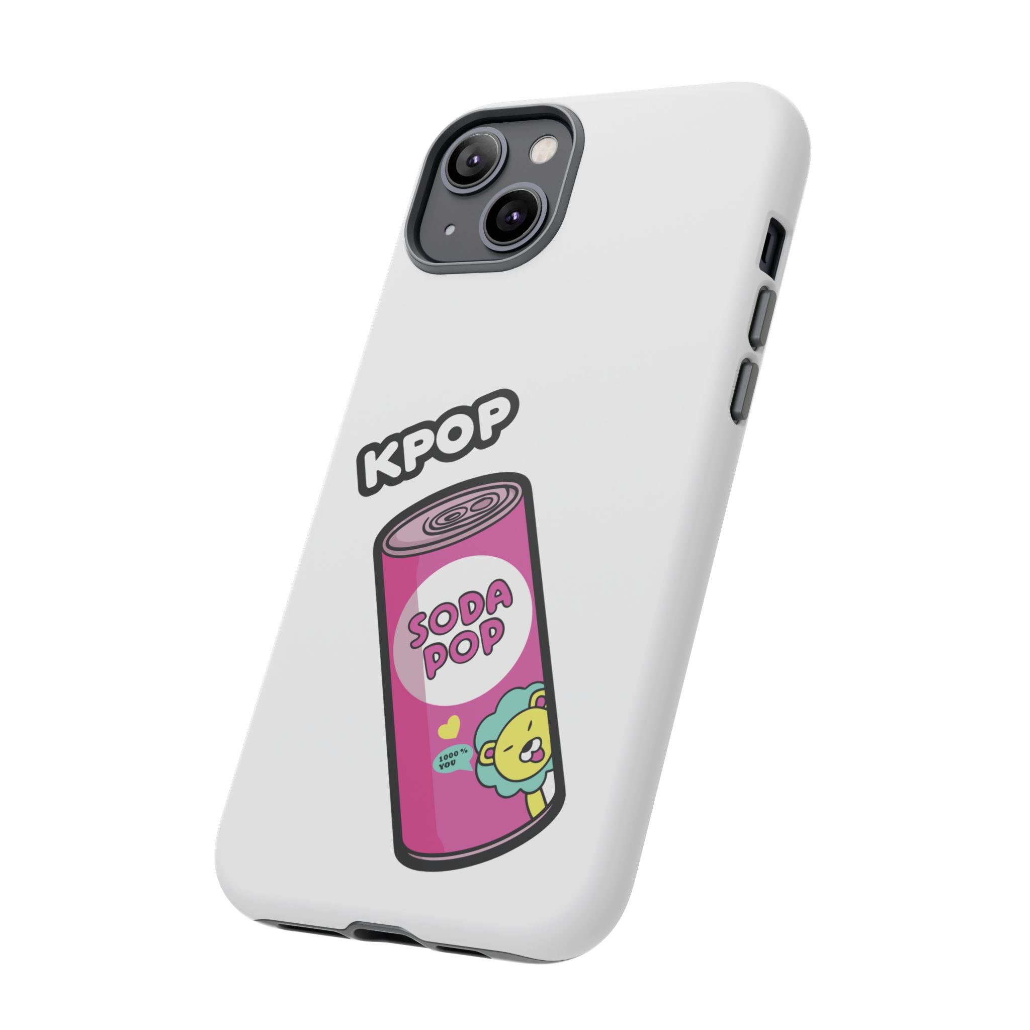 KPOP Style Soda Pop White Smartphone Tough Cases