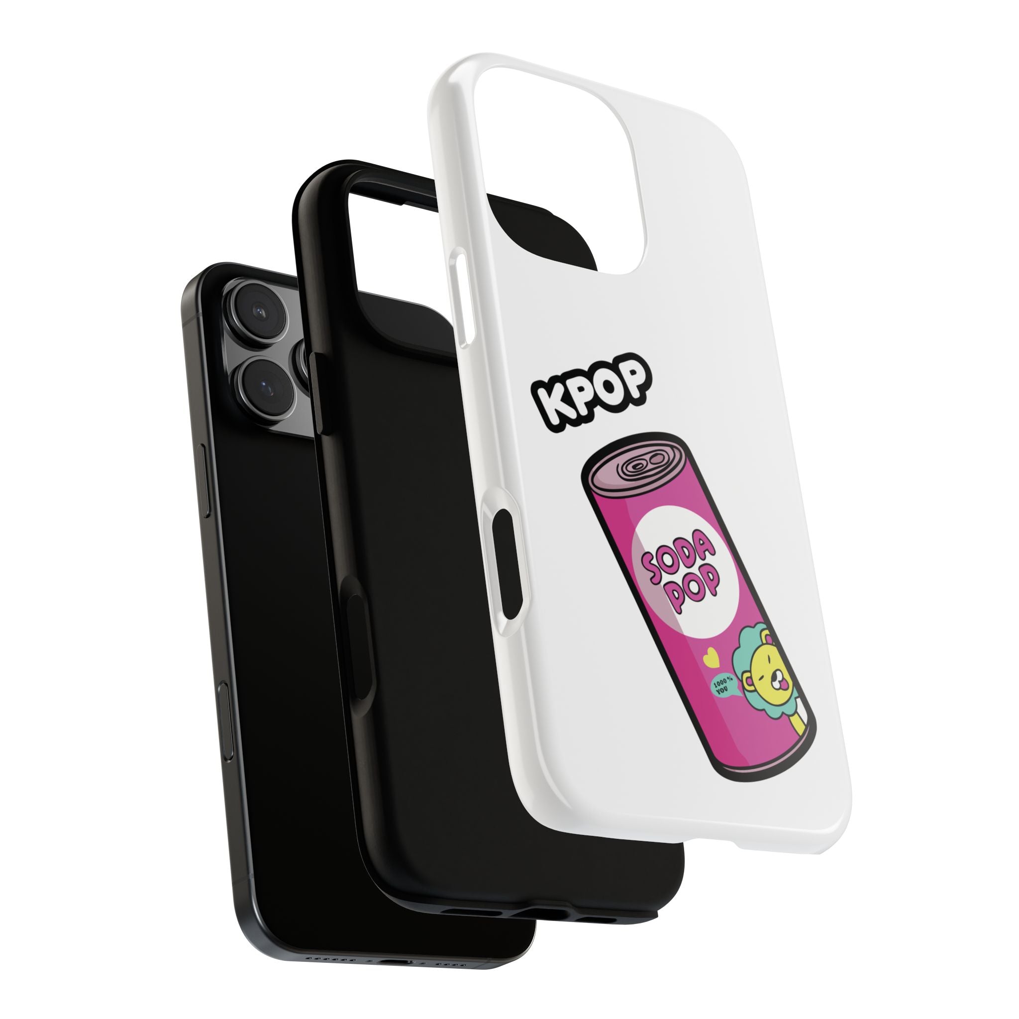 KPOP Style Soda Pop White Smartphone Tough Cases