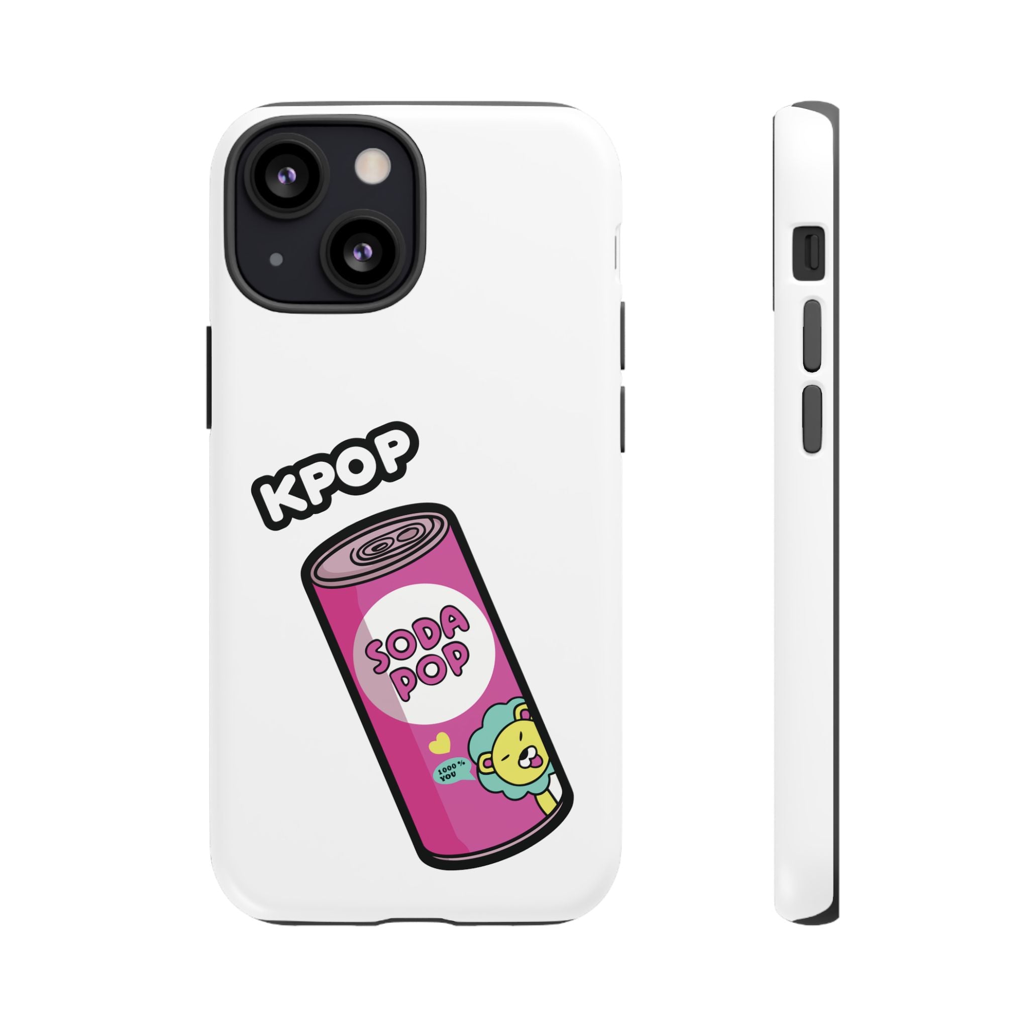 KPOP Style Soda Pop White Smartphone Tough Cases