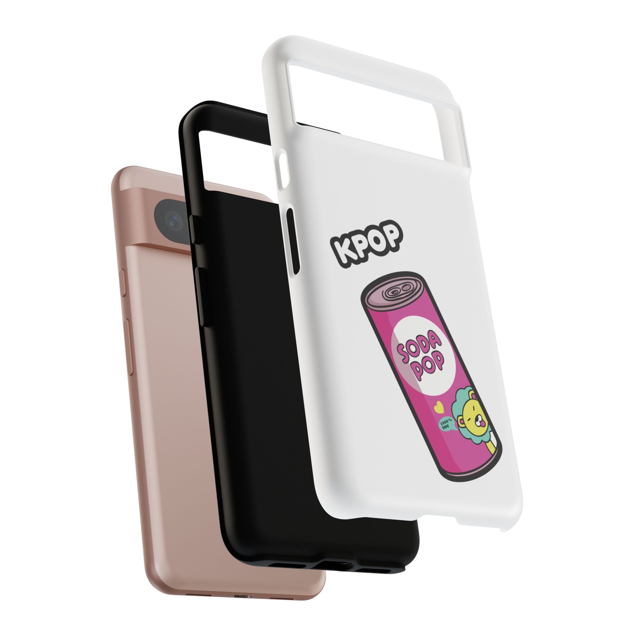KPOP Style Soda Pop White Smartphone Tough Cases