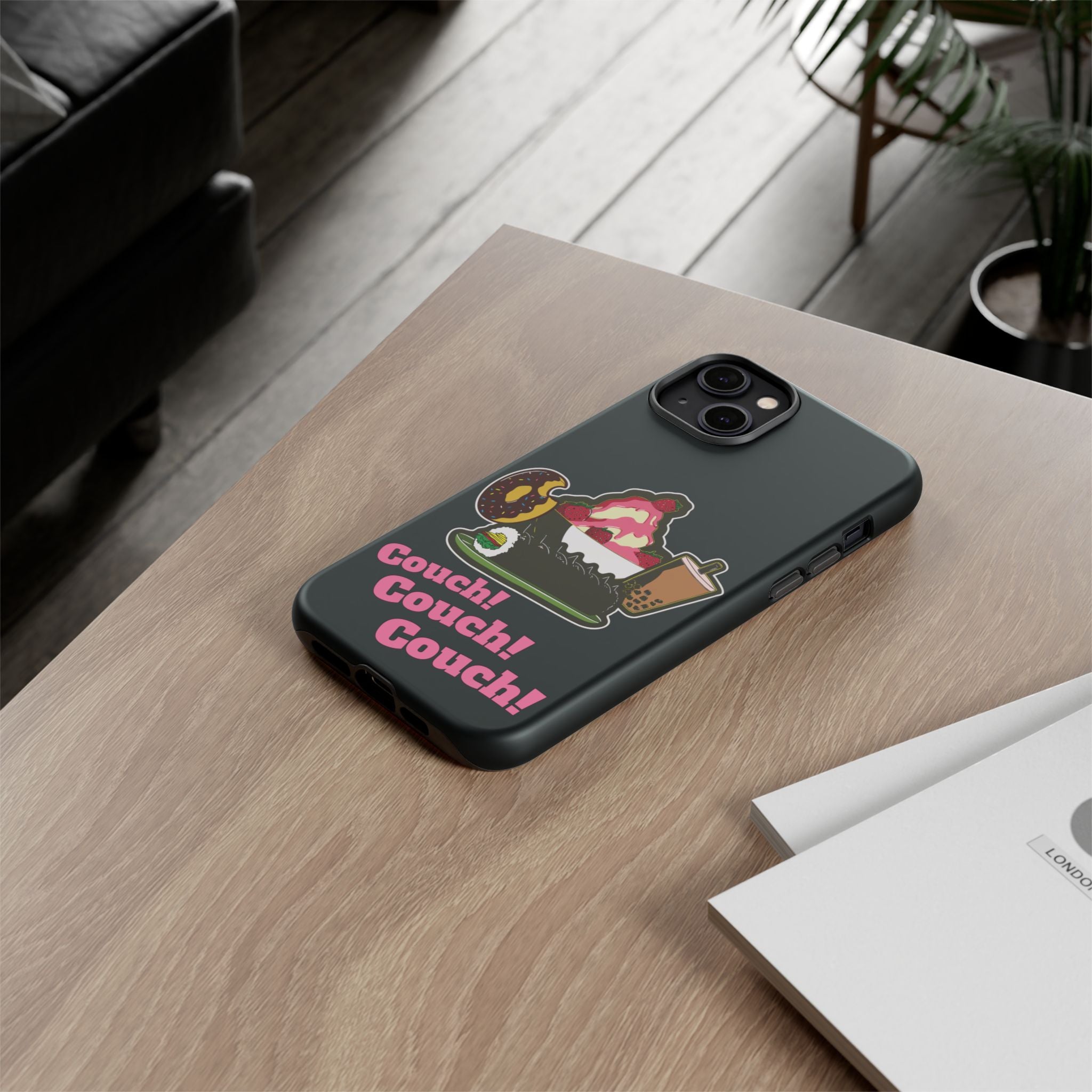 KPOP Style Black Couch Couch Couch Smartphone Tough Cases