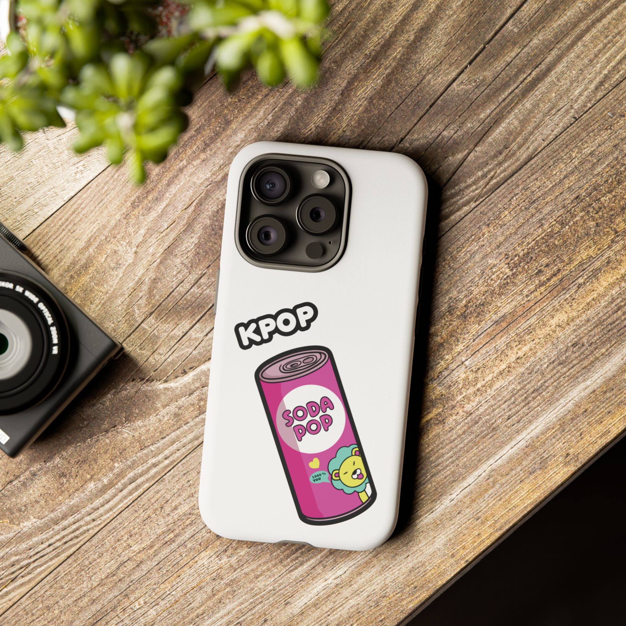 KPOP Style Soda Pop White Smartphone Tough Cases