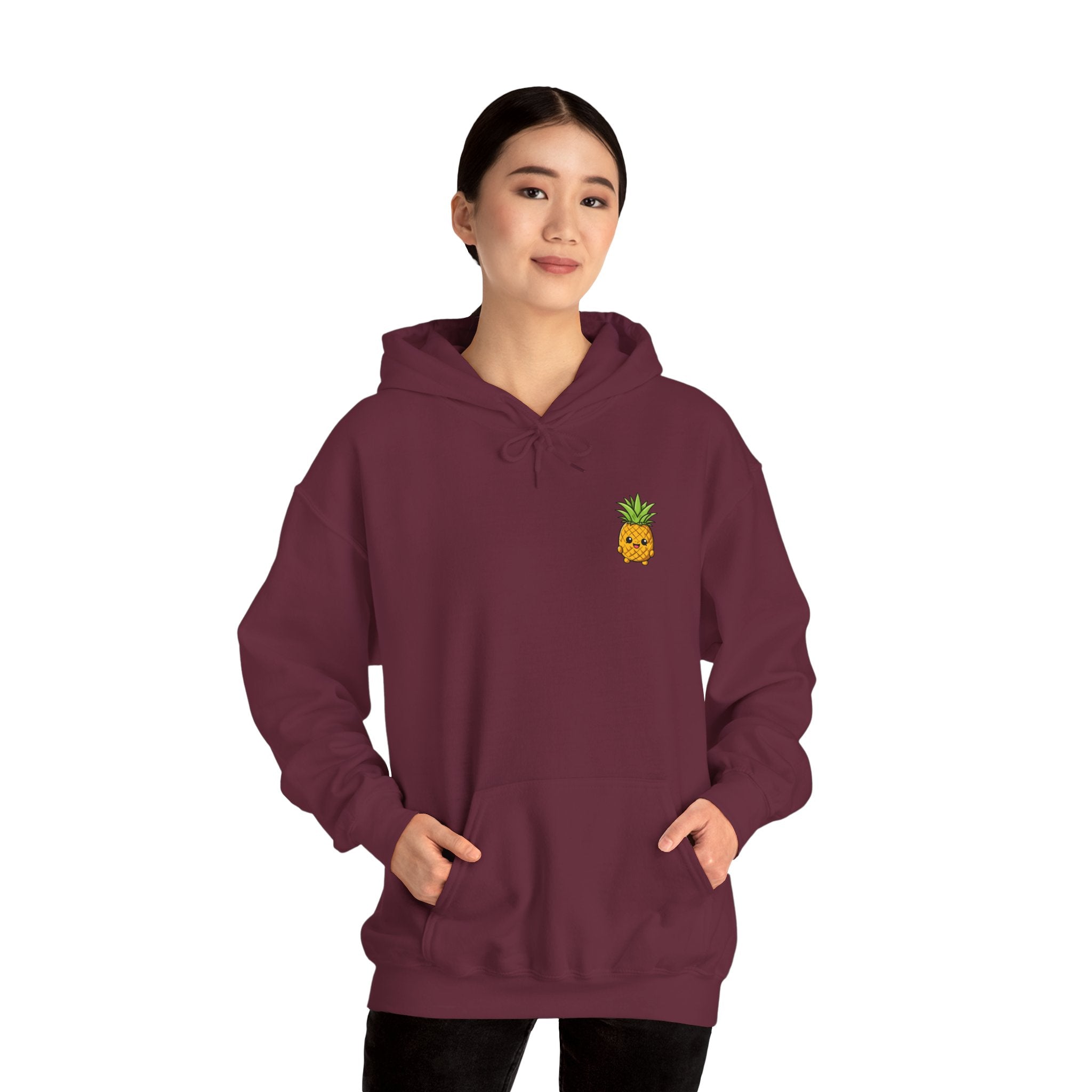 Pineapple / Ananas Minimampf Style Unisex Heavy Blend™ Hooded Sweatshirt