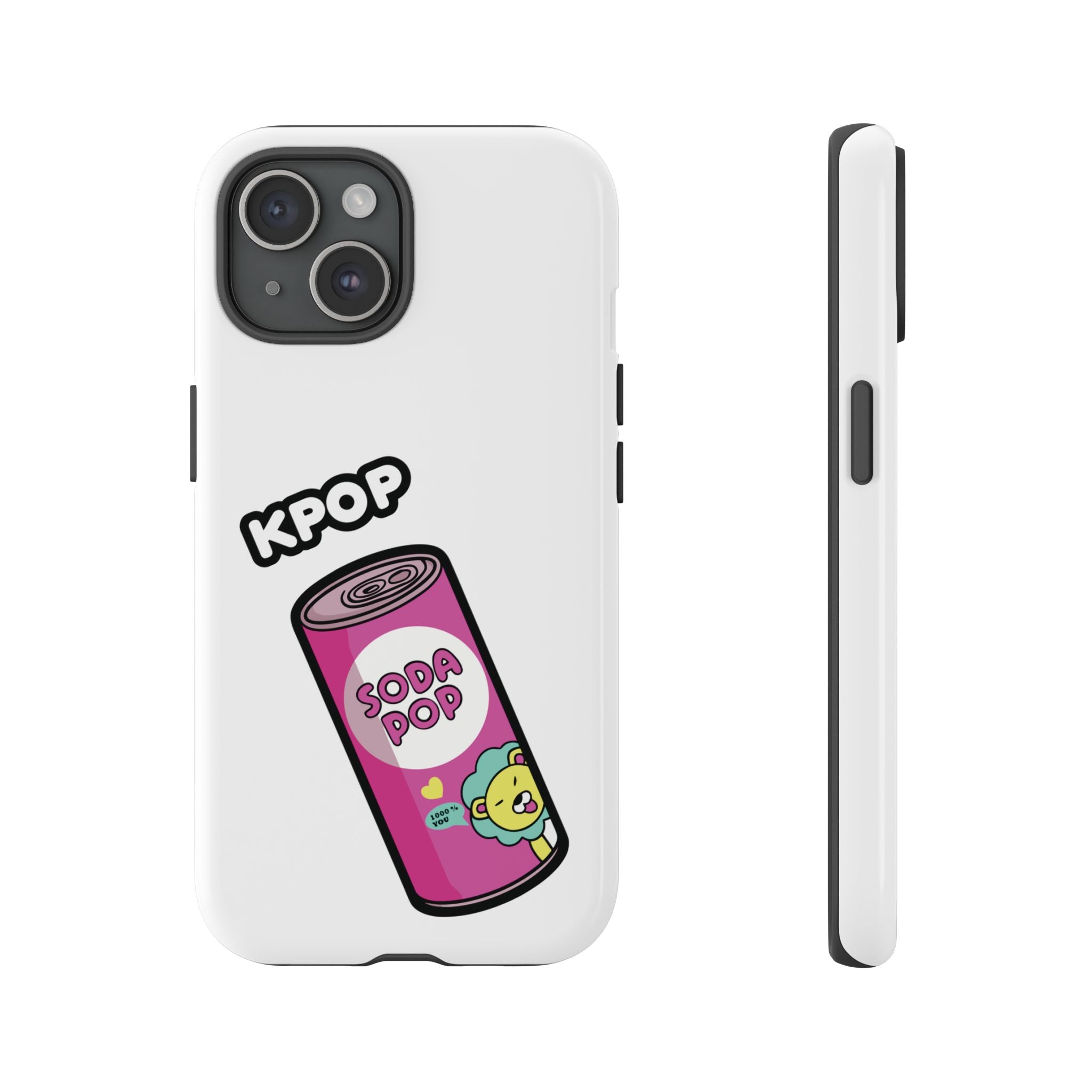 KPOP Style Soda Pop White Smartphone Tough Cases
