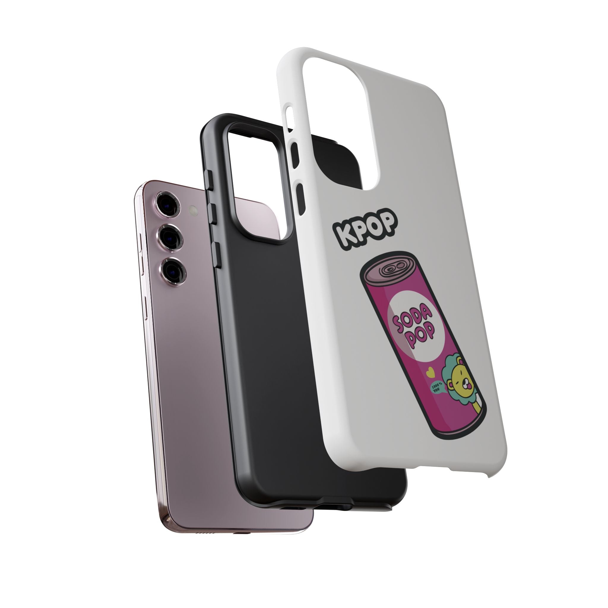 KPOP Style Soda Pop White Smartphone Tough Cases