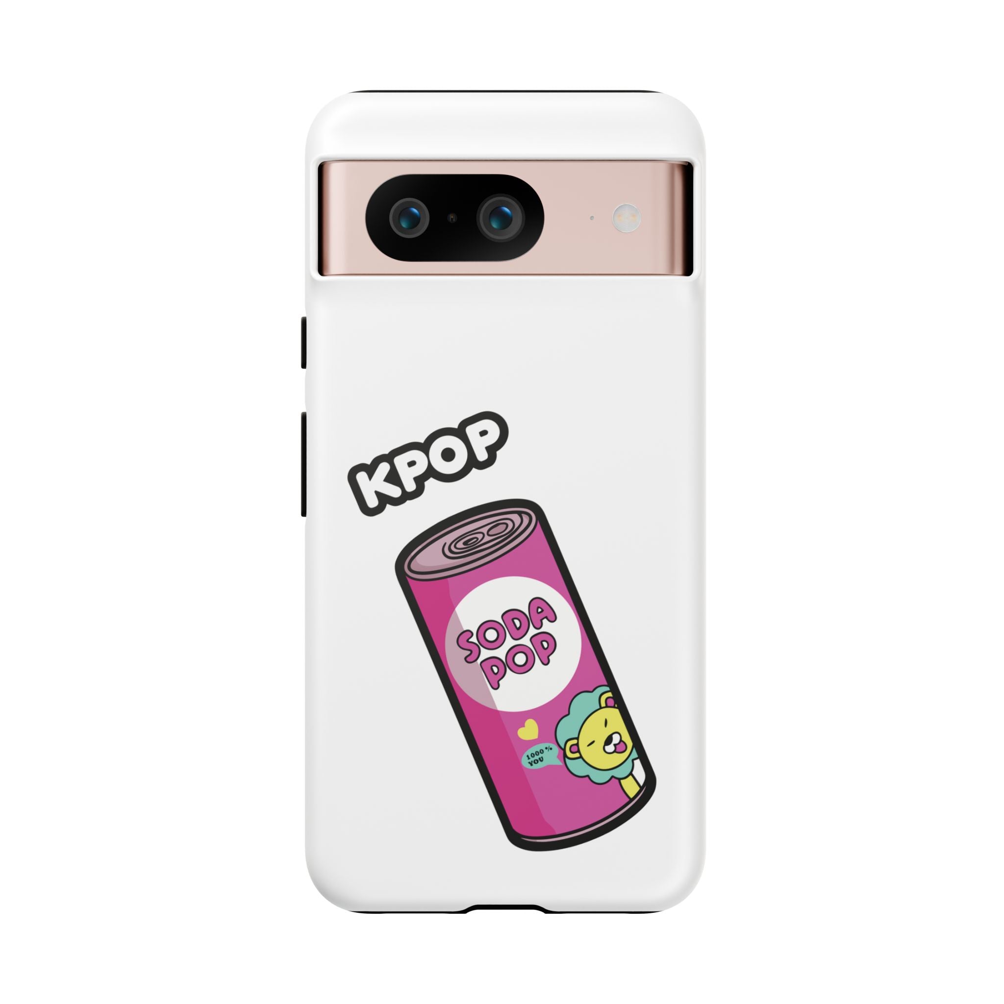 KPOP Style Soda Pop White Smartphone Tough Cases