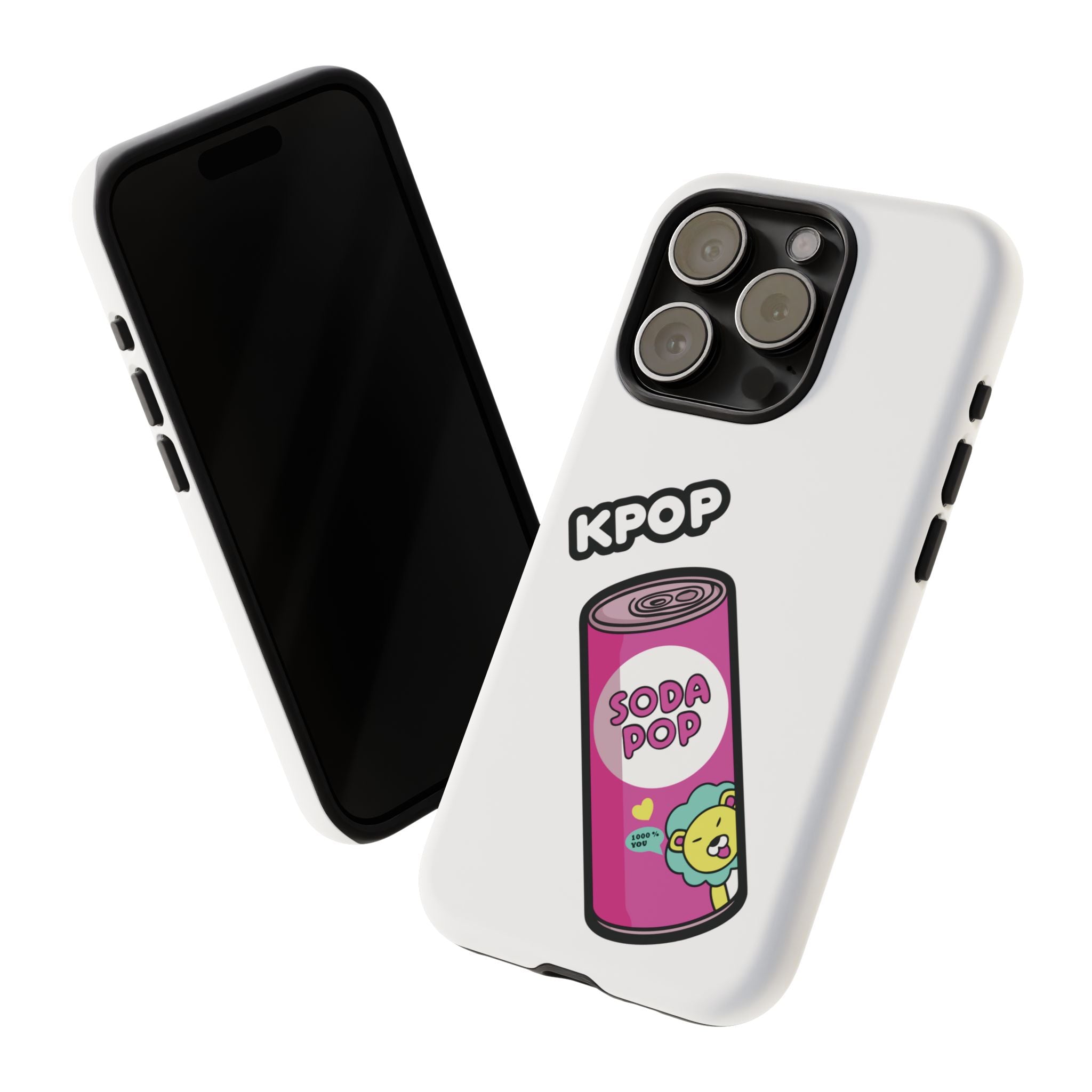 KPOP Style Soda Pop White Smartphone Tough Cases
