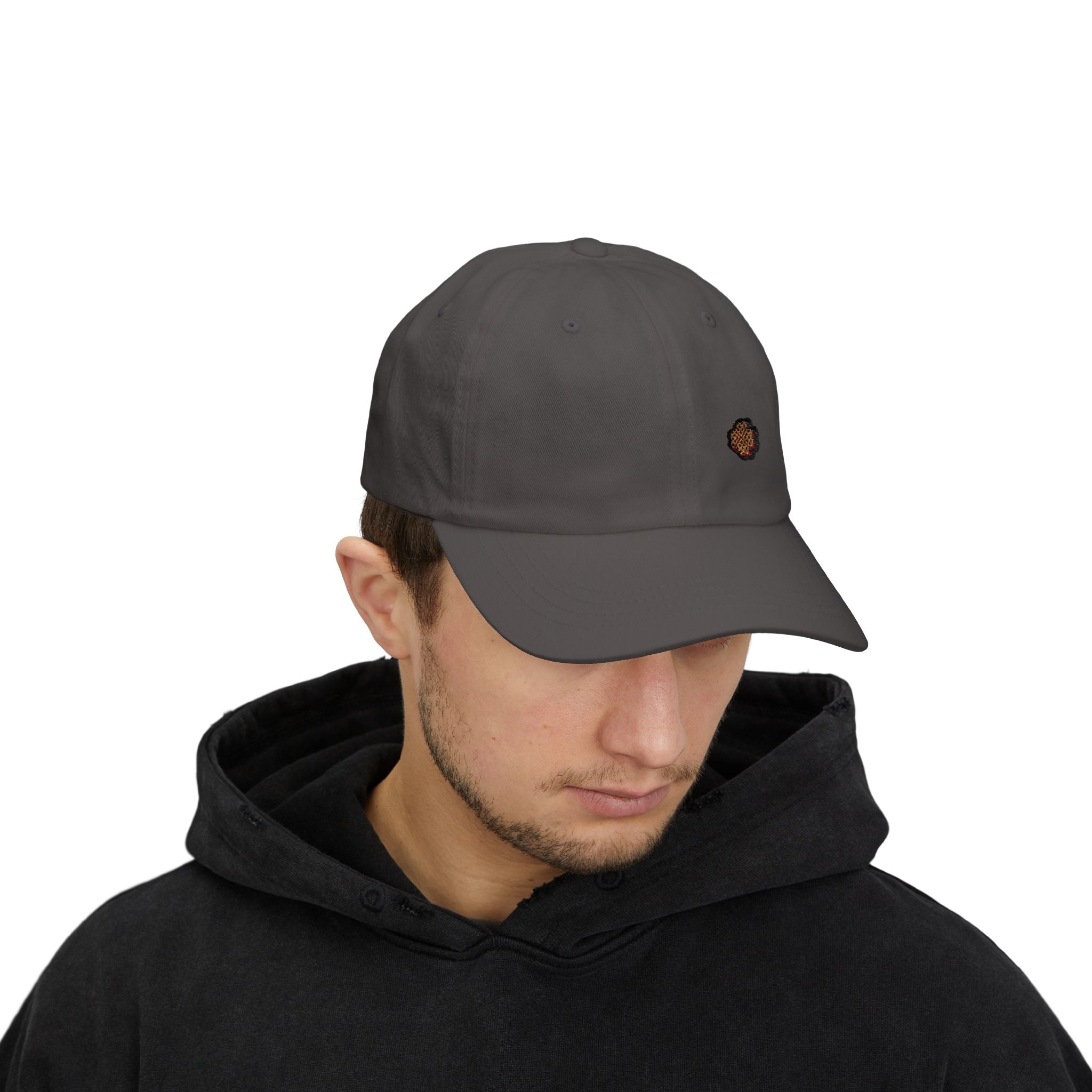Mini Heart Waffle Style Classic Dad Cap (Embroidery)