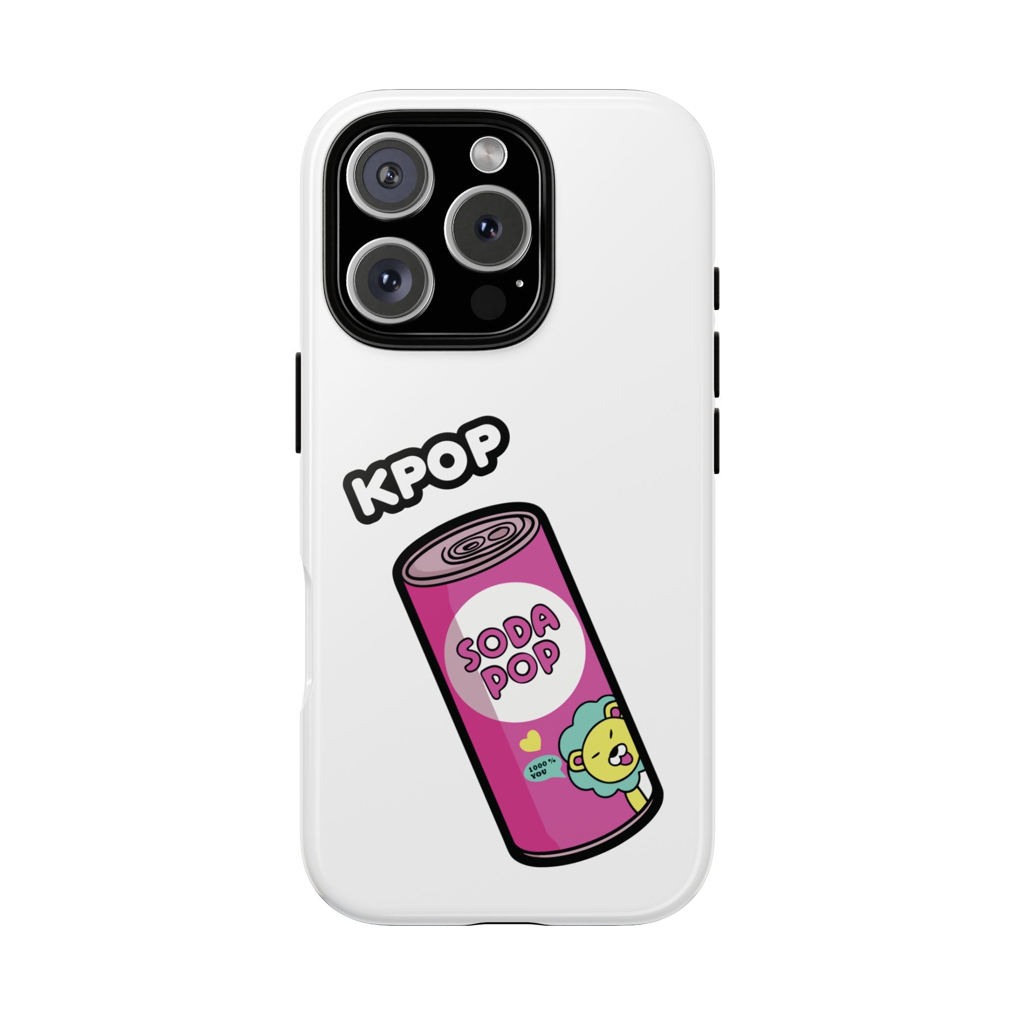 KPOP Style Soda Pop White Smartphone Tough Cases