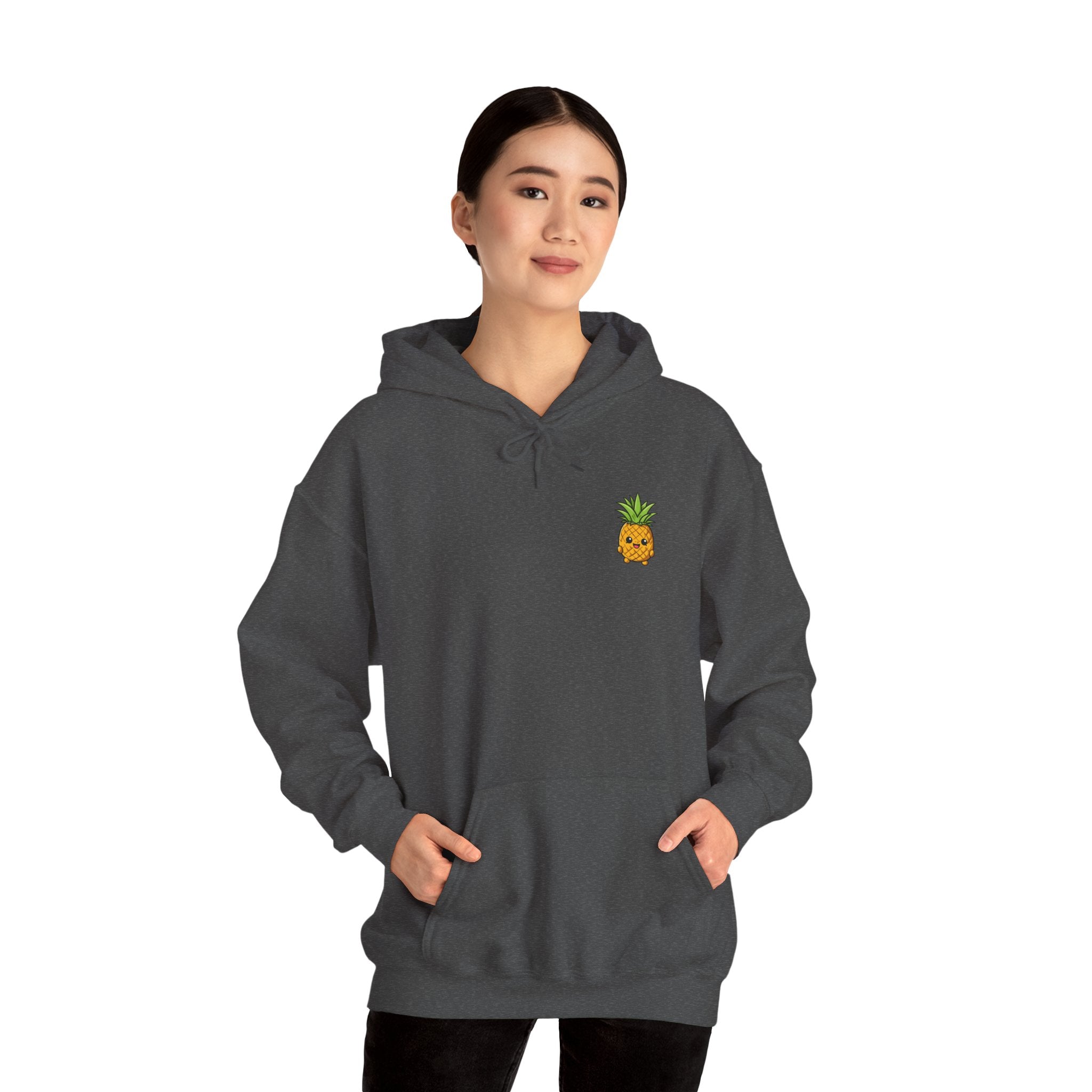 Pineapple / Ananas Minimampf Style Unisex Heavy Blend™ Hooded Sweatshirt