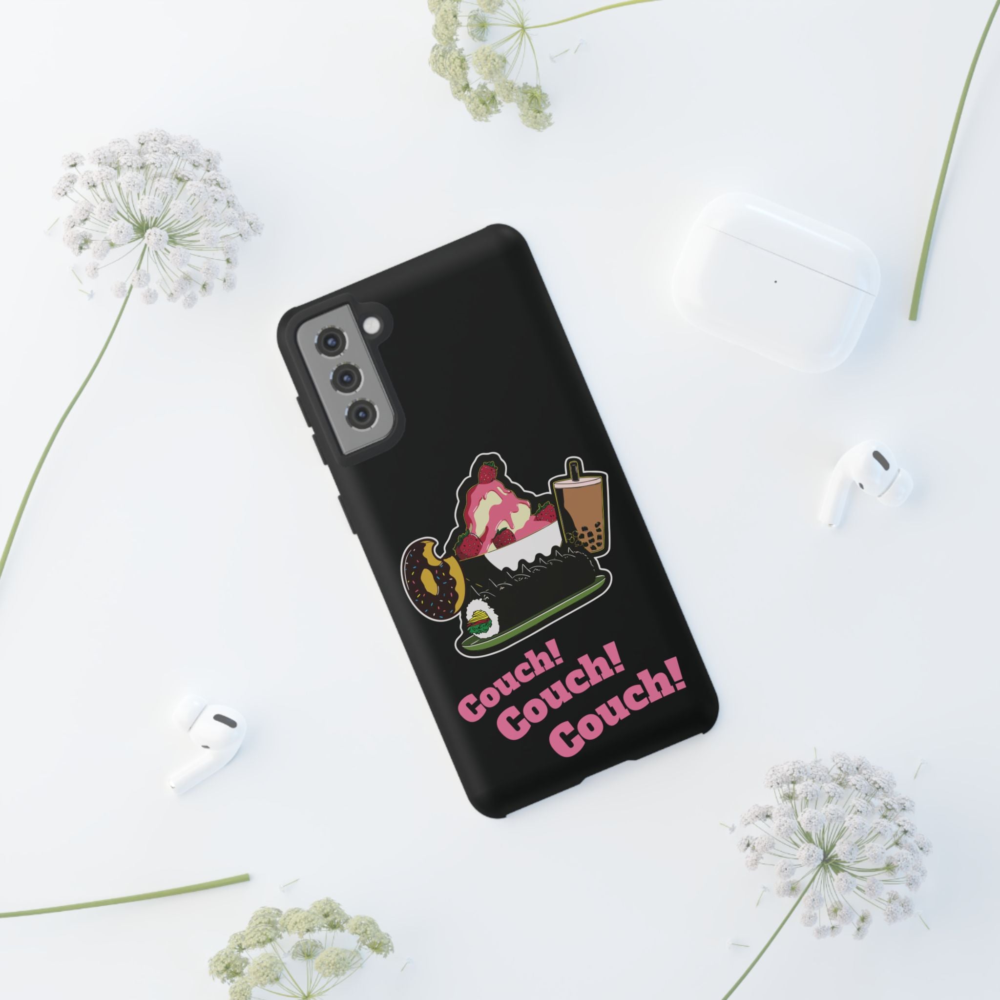 KPOP Style Black Couch Couch Couch Smartphone Tough Cases