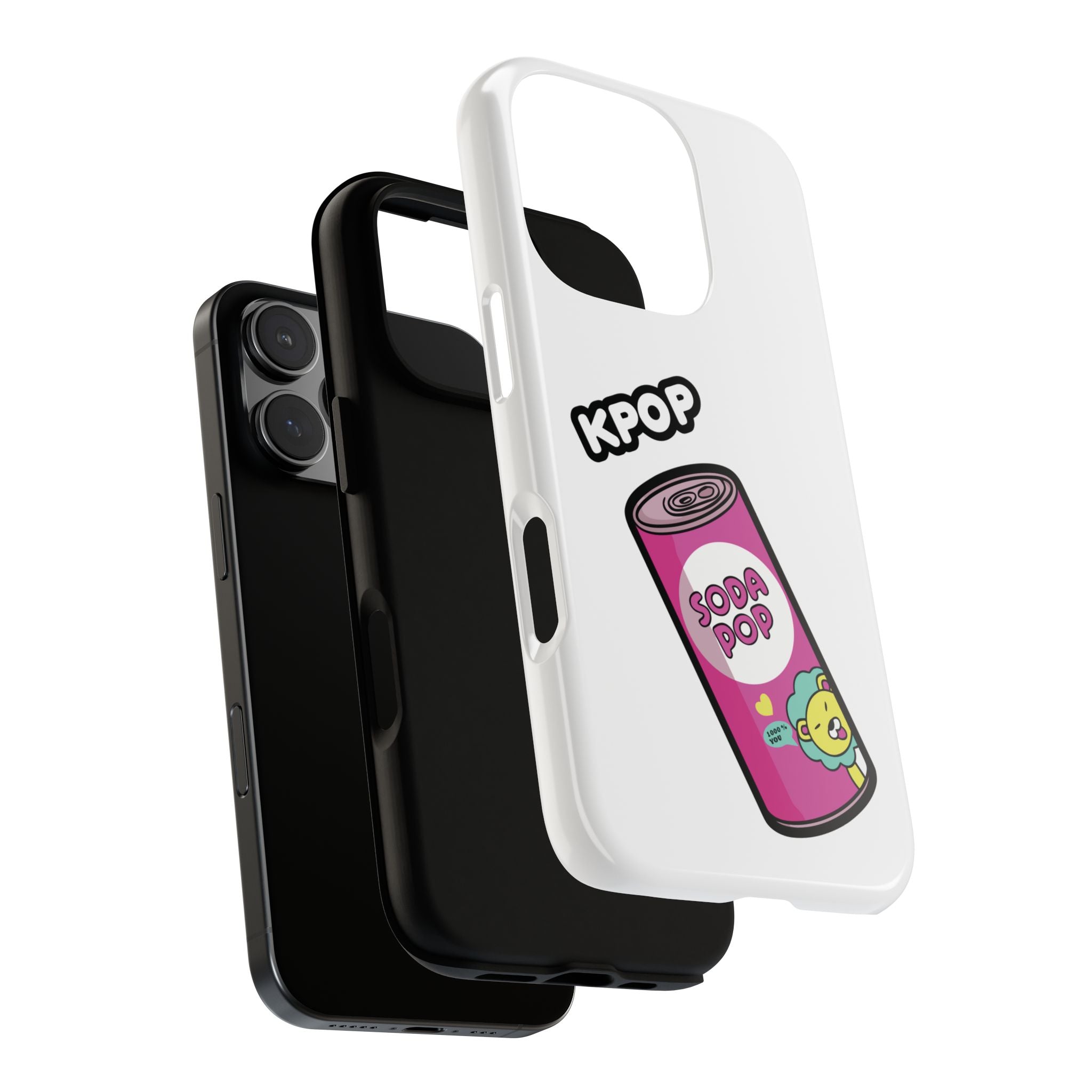 KPOP Style Soda Pop White Smartphone Tough Cases