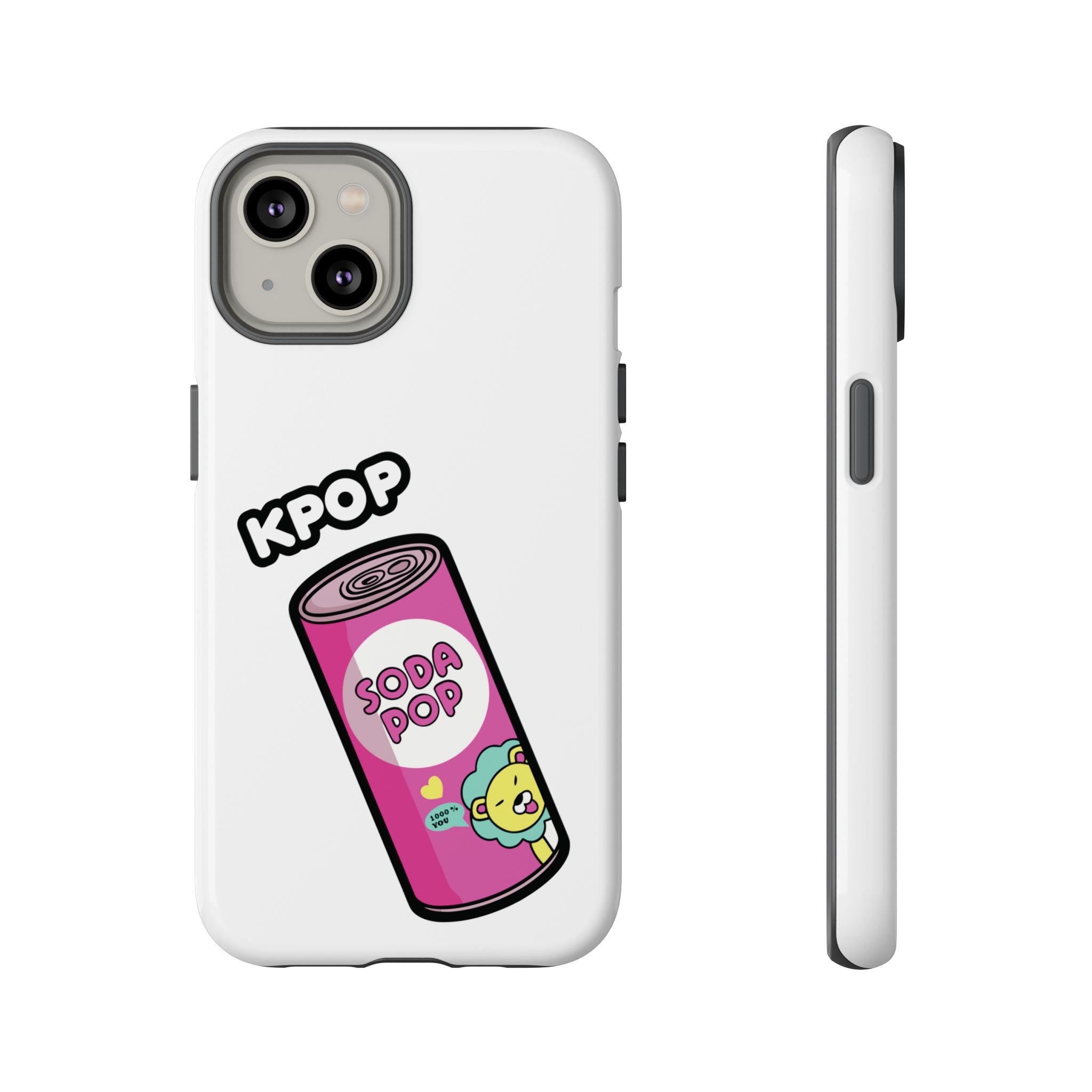 KPOP Style Soda Pop White Smartphone Tough Cases