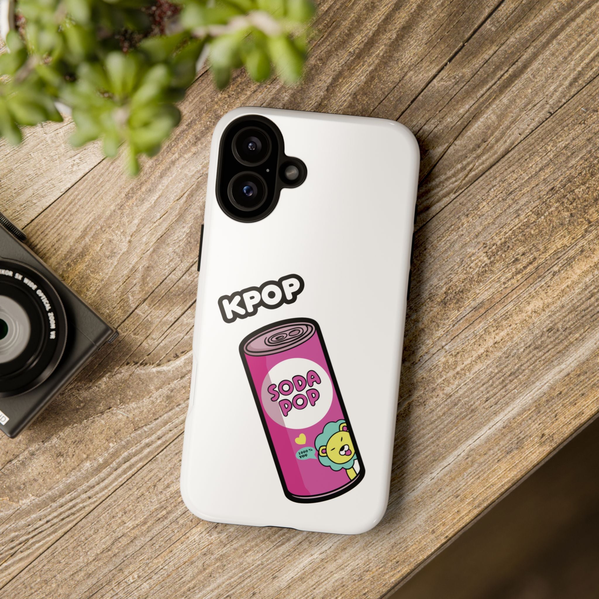 KPOP Style Soda Pop White Smartphone Tough Cases