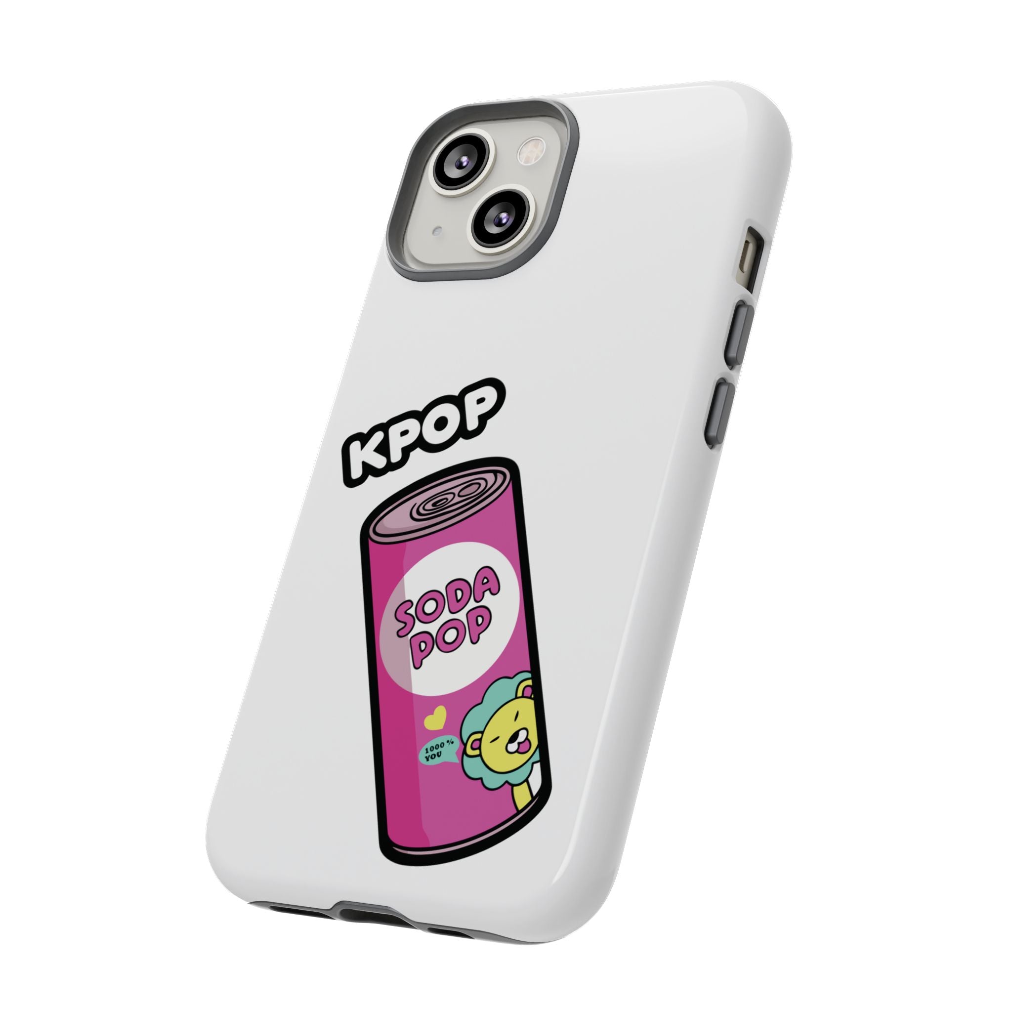 KPOP Style Soda Pop White Smartphone Tough Cases