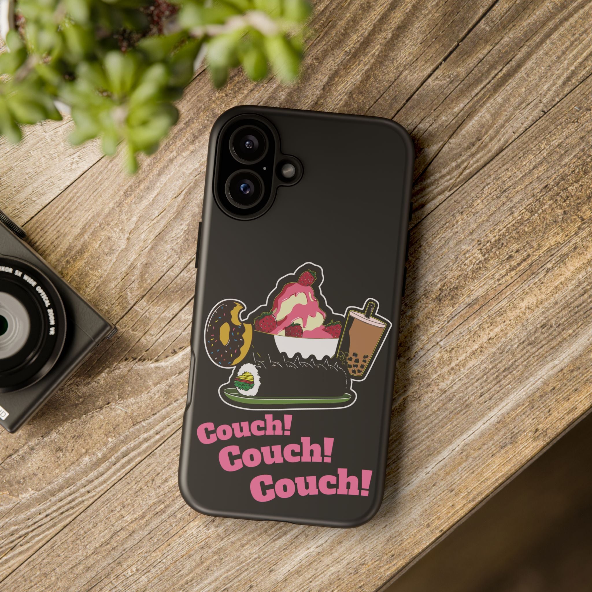 KPOP Style Black Couch Couch Couch Smartphone Tough Cases