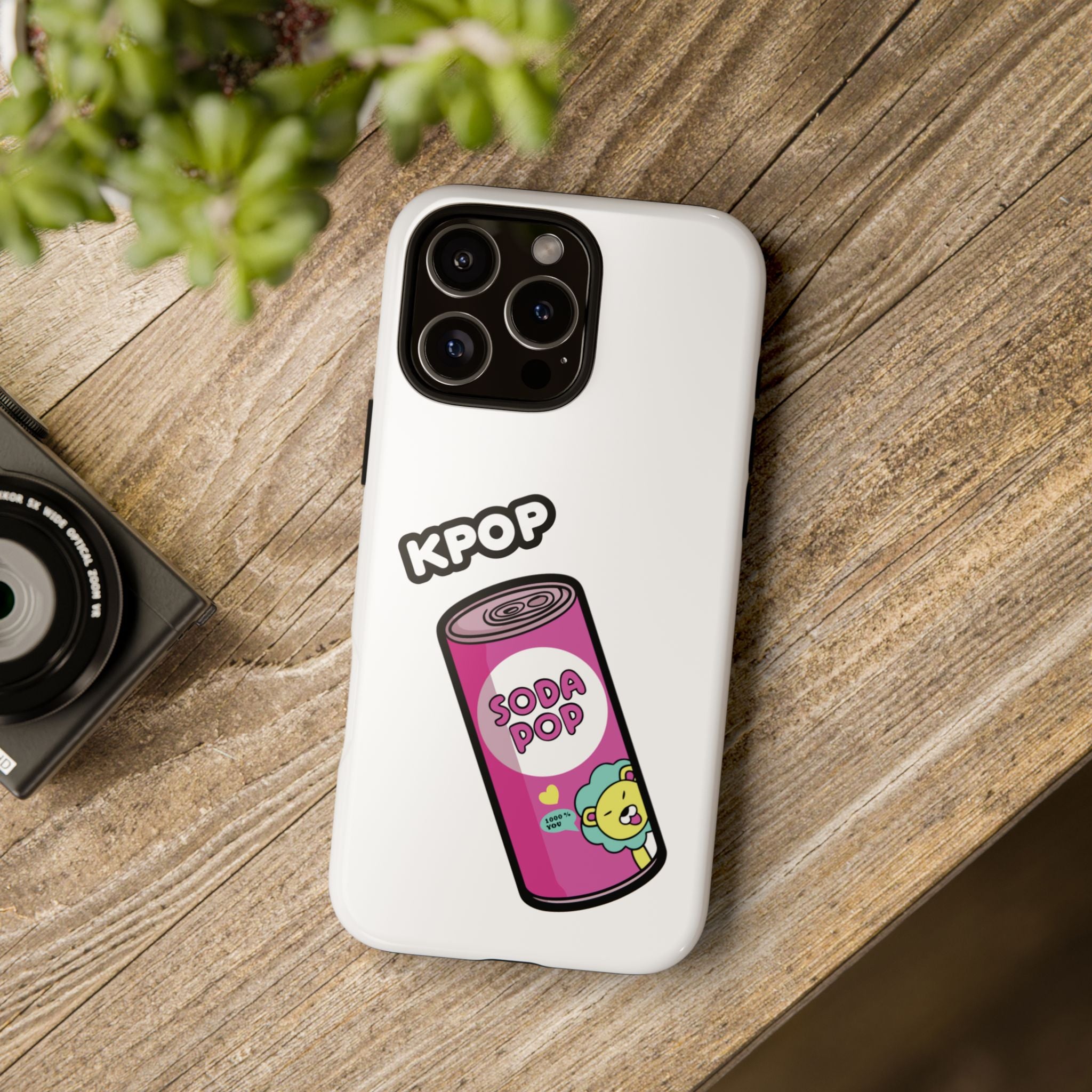 KPOP Style Soda Pop White Smartphone Tough Cases