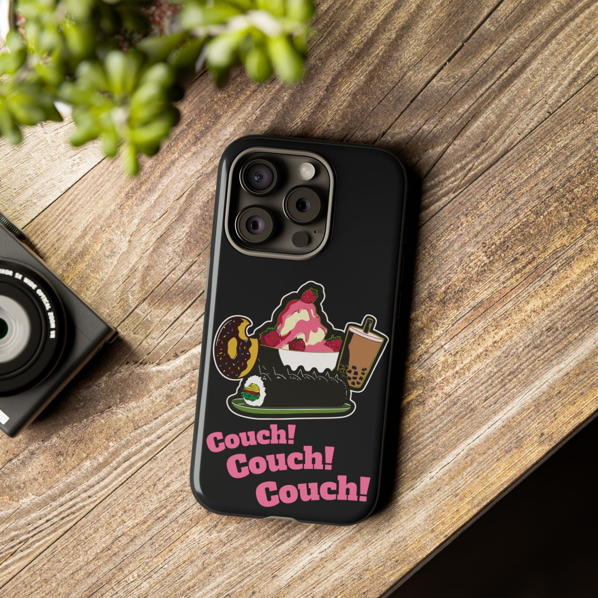 KPOP Style Black Couch Couch Couch Smartphone Tough Cases