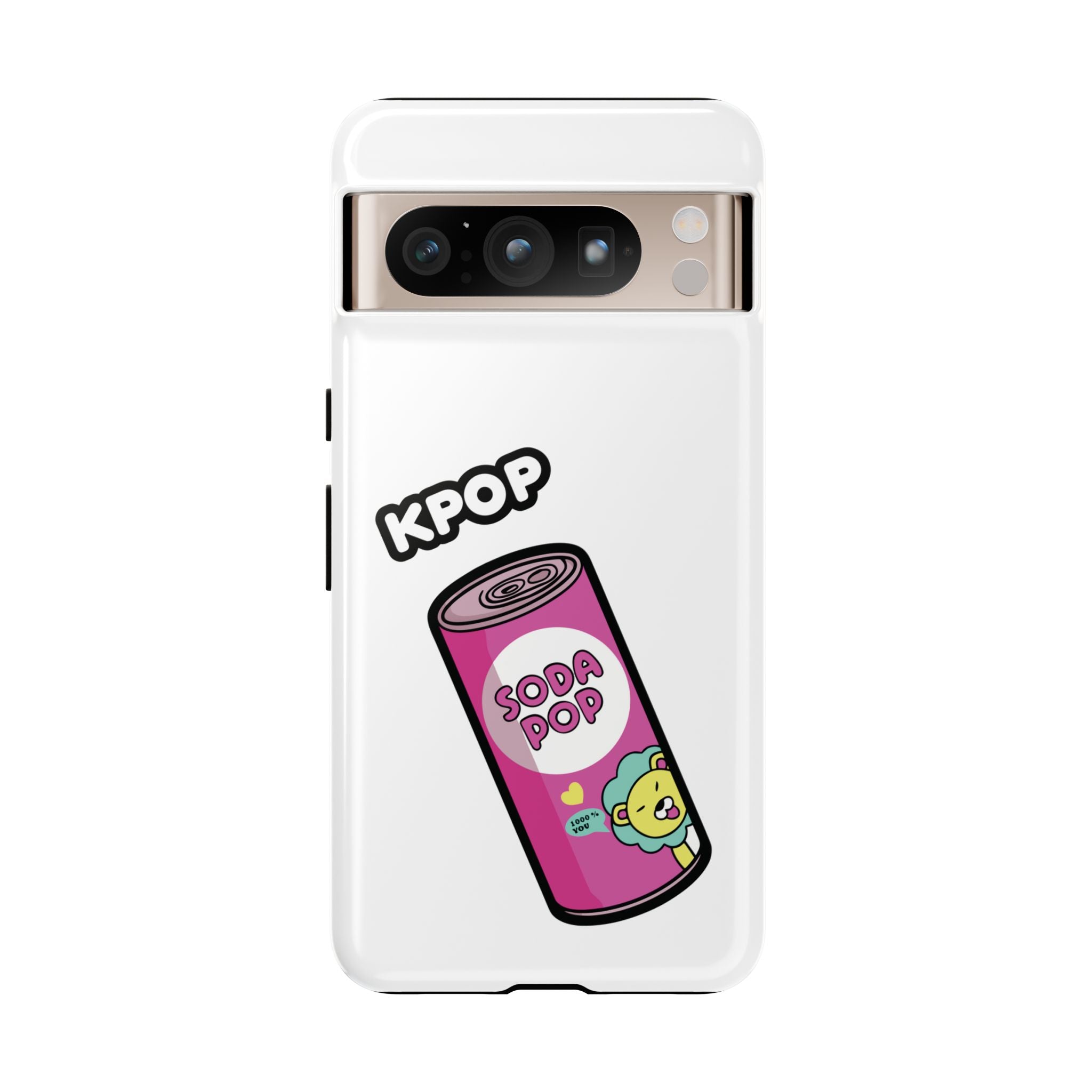 KPOP Style Soda Pop White Smartphone Tough Cases