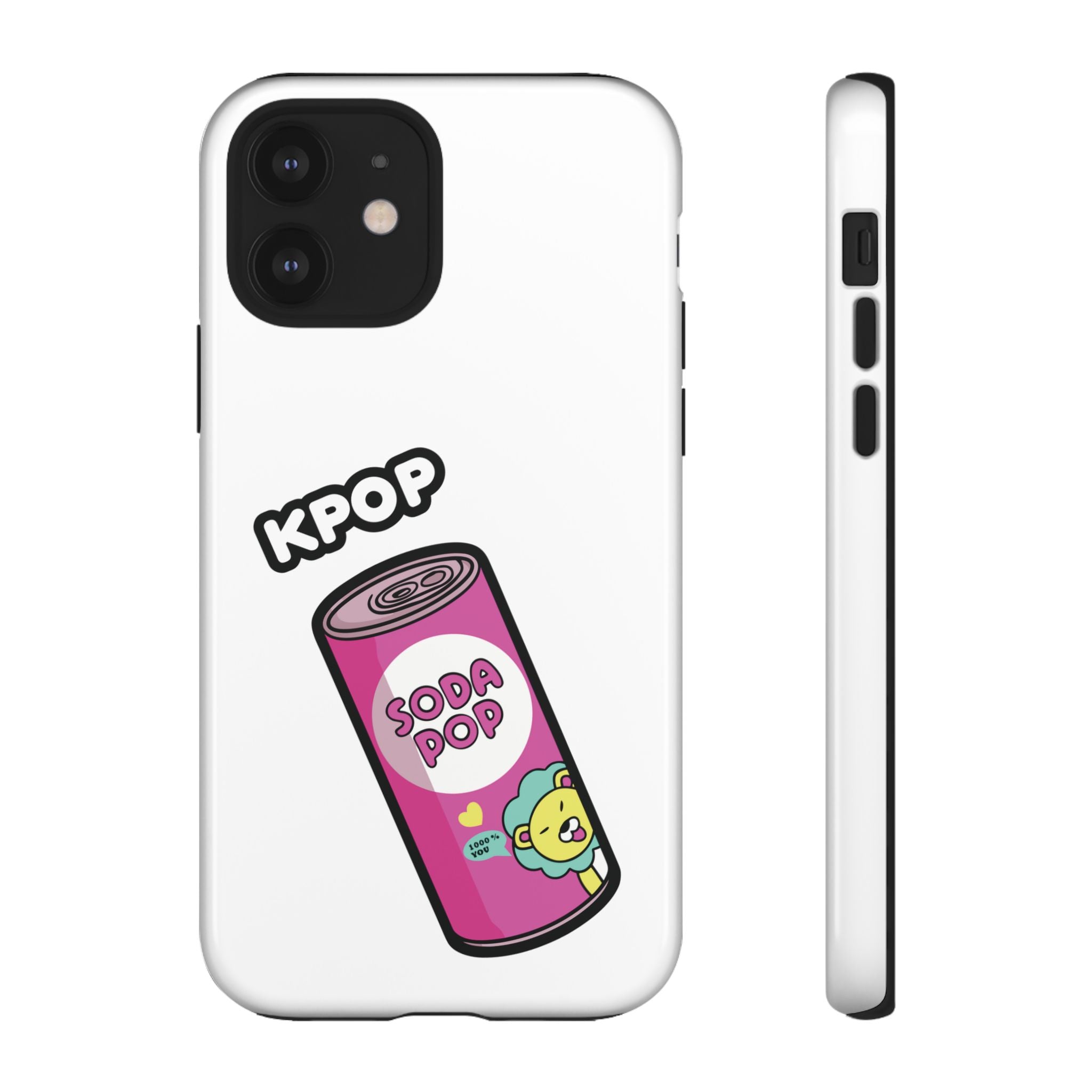 KPOP Style Soda Pop White Smartphone Tough Cases