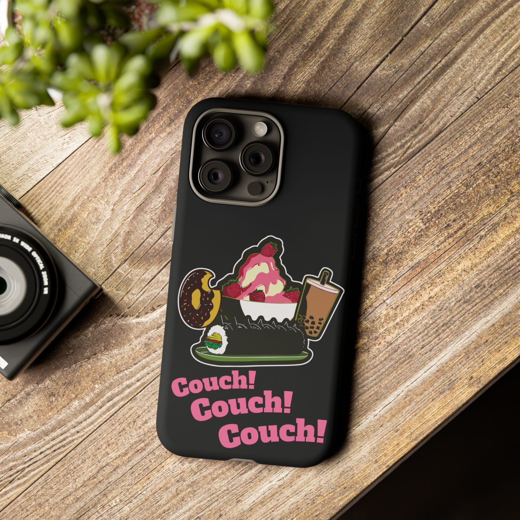 KPOP Style Black Couch Couch Couch Smartphone Tough Cases