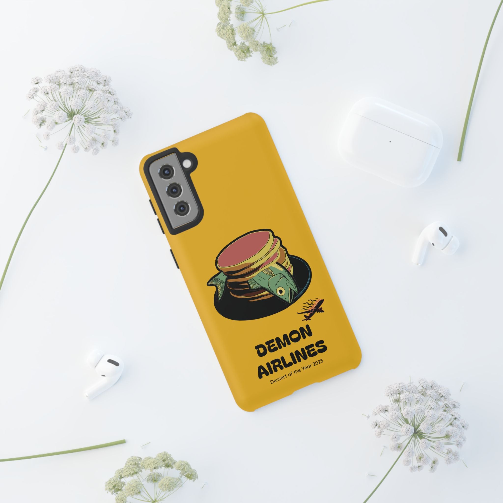 KPOP Style Fish Pancakes Yellow Smartphone Tough Cases