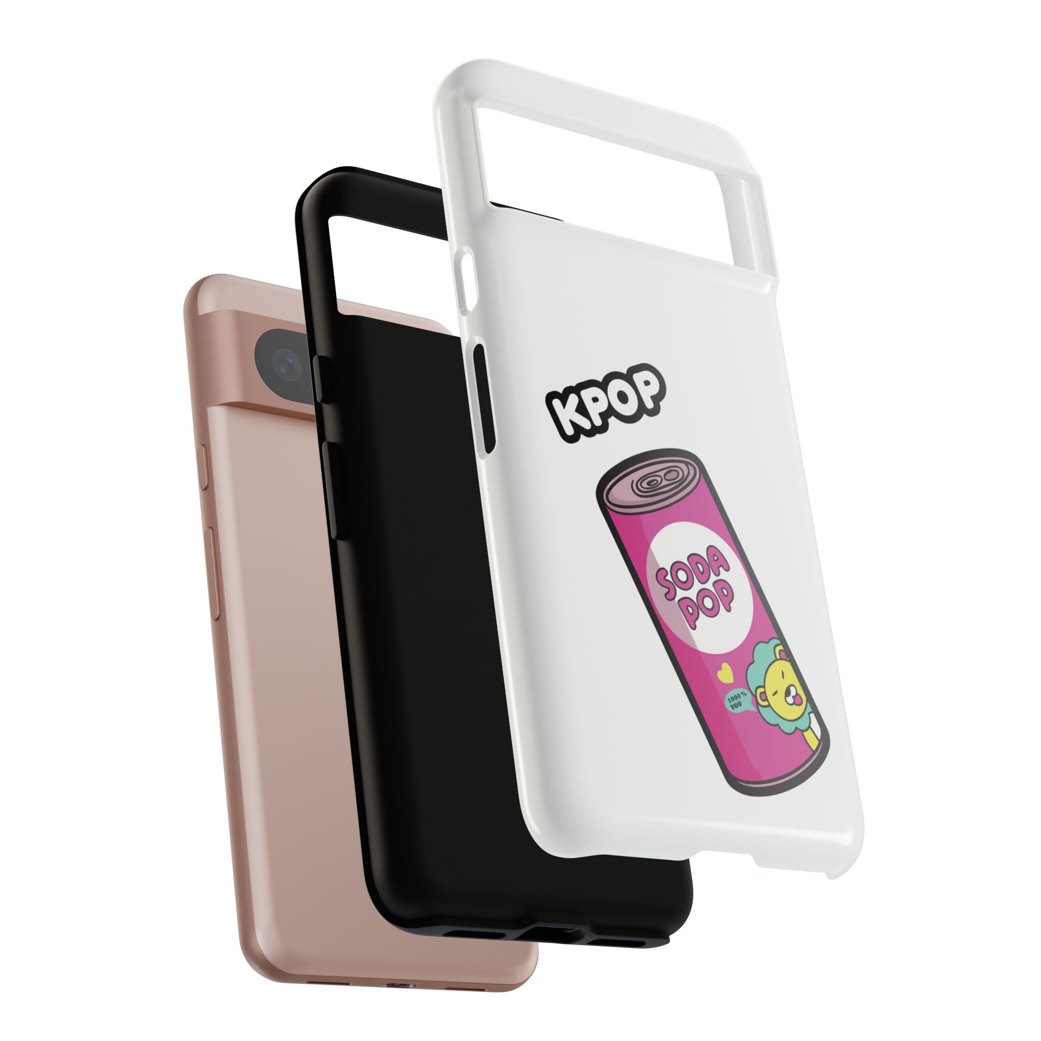 KPOP Style Soda Pop White Smartphone Tough Cases