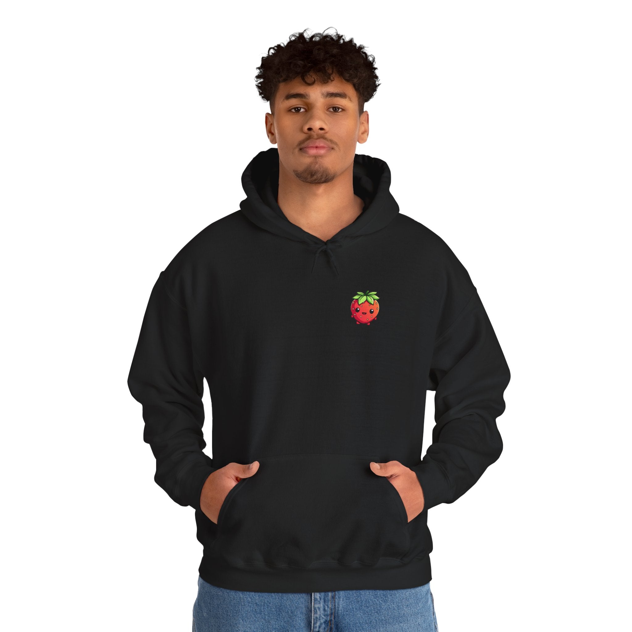 Strawberry / Erdbeer Minimampf Style Unisex Heavy Blend™ Hooded Sweatshirt