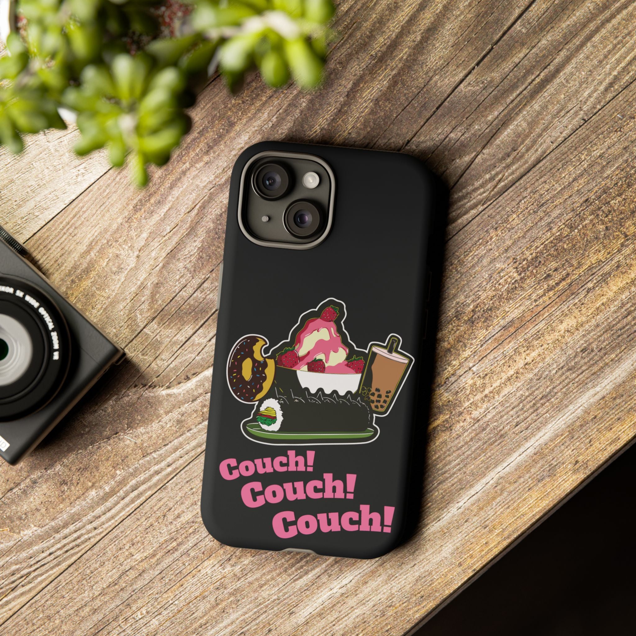 KPOP Style Black Couch Couch Couch Smartphone Tough Cases